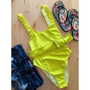 Out From Under Alli Belted High Cut Swimsuit 🐠